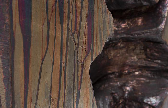 Plateada Hollow Console, Copper Patina Finish