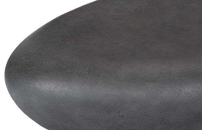 River Stone Coffee Table, Charcoal Stone, Small