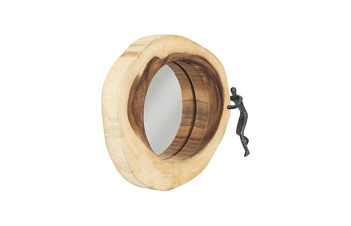 Atlas Cross Cut Mirror, Small, Right Side Full Body