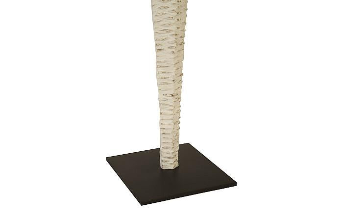 Vested Female Sculpture, Large, Chamcha, Natural, White, Gold