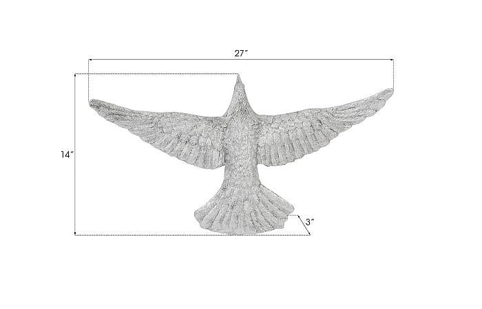 Dove Wall Art, Silver Leaf