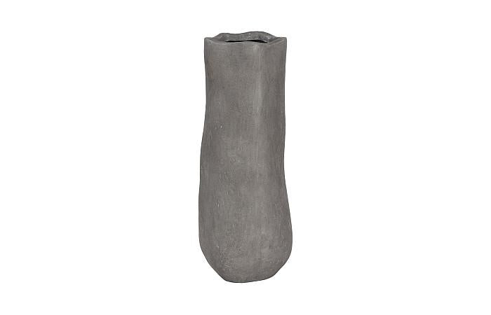 Organic Tall Vase, Gray