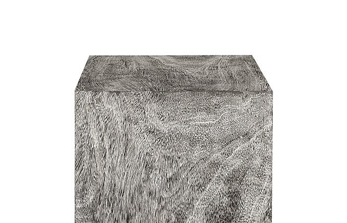 Prism Pedestal, Large, Gray Stone