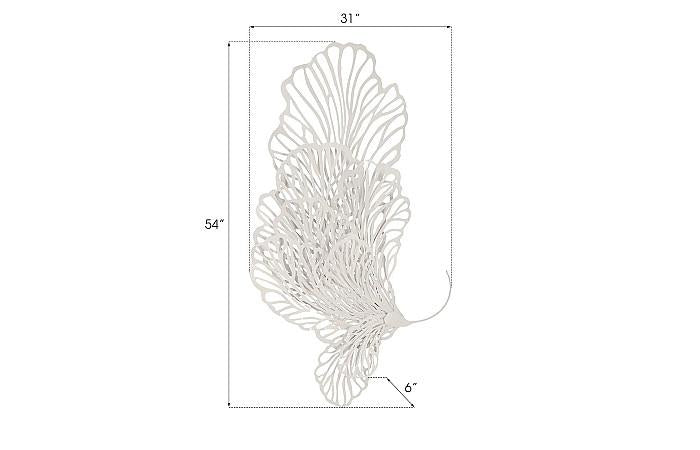 Butterfly Wall Art, White, MD