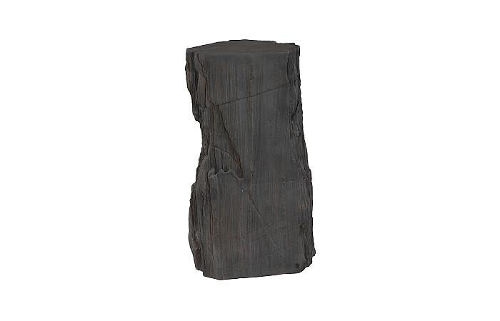 Stratified Cast Stone Pedestal, Painted Slate