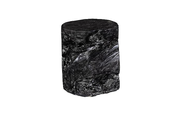 Black Wash Stool, Round