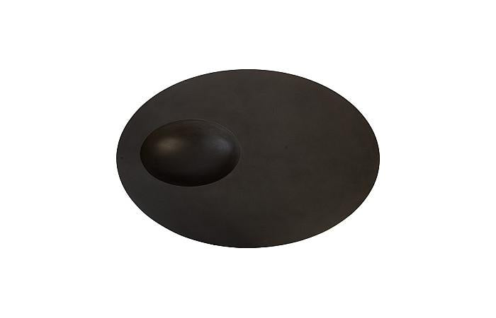 Indent Coffee Table, Oval, Black