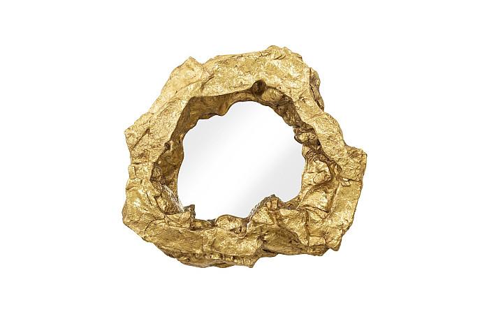 Rock Pond Mirror, Gold Leaf