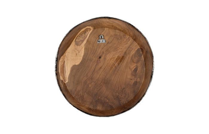 Teak Wood Bowl Wall Art, Metallurgy Edge, MD