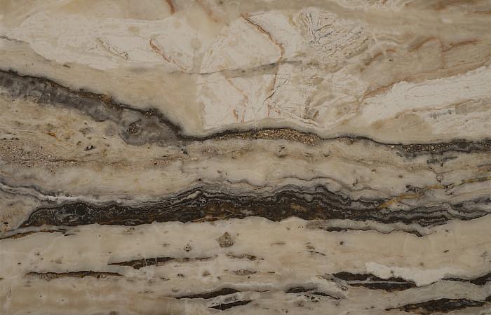 Onyx Side Table, Stainless Steel Base