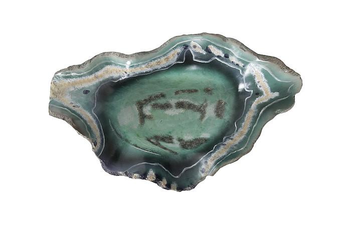 Cast Onyx Fluorite Bowl, Faux Finish, Small