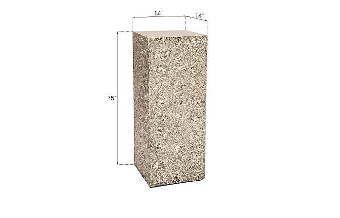 String Theory Pedestal, Silver Leaf, MD