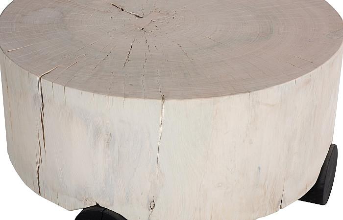Core Coffee Table, Black Base, Bleached