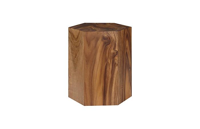 Honeycomb Side Table, Chamcha Wood, LG