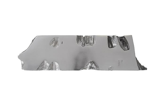 Venice Freeform Console, Silver Leaf