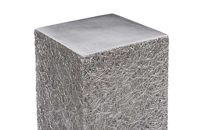 String Theory Pedestal, Silver Leaf, MD