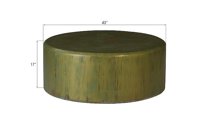 Button Coffee Table, Lichen Finish