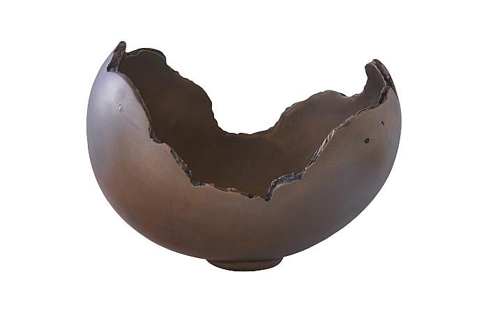 Burled Bowl, Resin, Bronze Finish