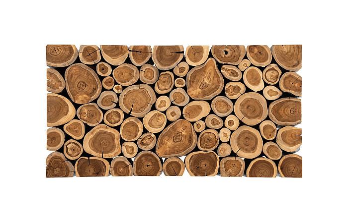 Boscage Coffee Table on Black Metal Legs, Rectangular