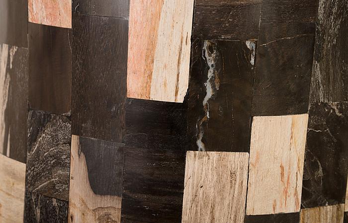 Petrified Laminate Stool, Brown/Black