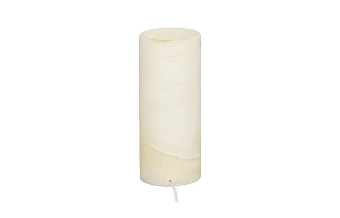 Onyx Lamp, Cylindrical, White