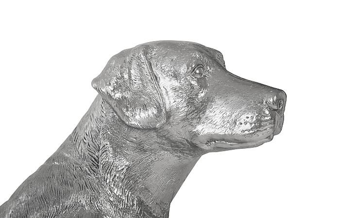 Labrador, Sitting, Liquid Silver