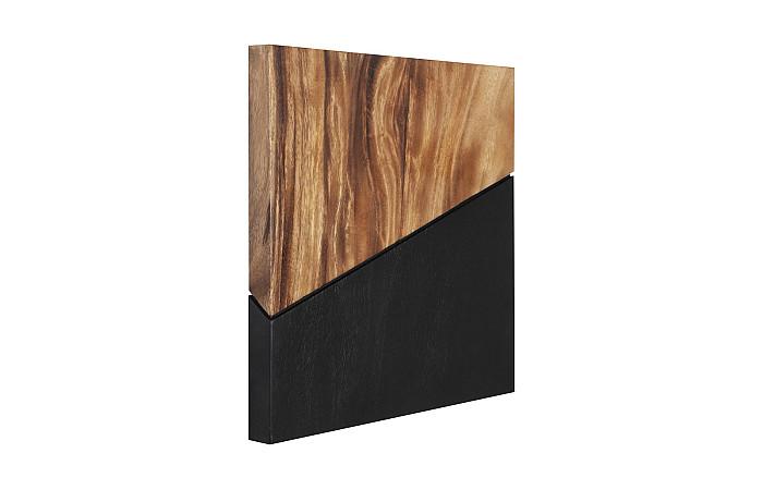 Geometry Wood Wall Tiles, Chamcha Wood, Natural, Black