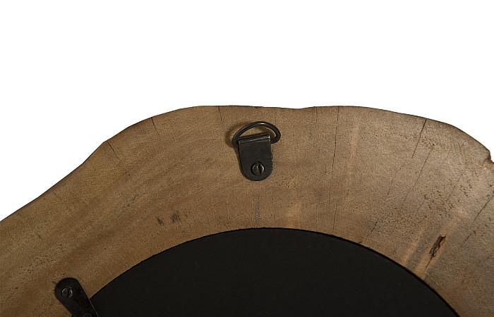 Molten Mirror Wall Tile, Poured Aluminum in Wood