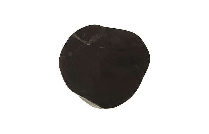 Petrified Wood Stool, Polished , Black 8"-10" x 17"-19"h , Assorted