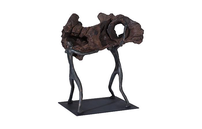 Atlas Tabletop Sculpture, Freeform High Lift, With Base