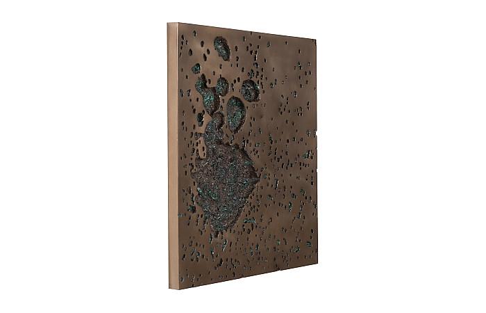 Splotch Wall Art, Square, Bronze Finish