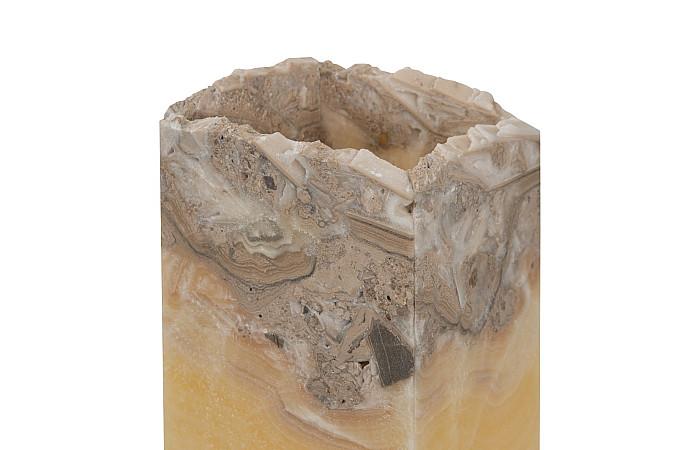 Onyx Lamp, Square, Zebra