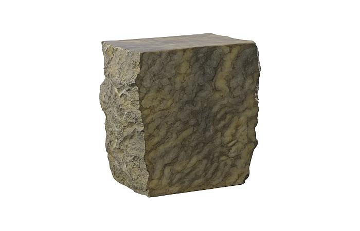 Cast Marble Stool, Faux Finish
