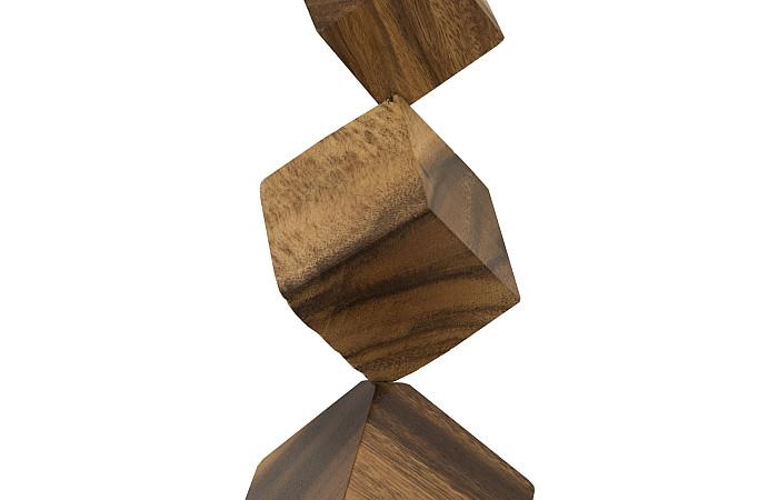 Dice Wall Art, Chamcha Wood, Natural