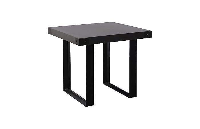 Industrial Concrete Dining Table, Black U Legs