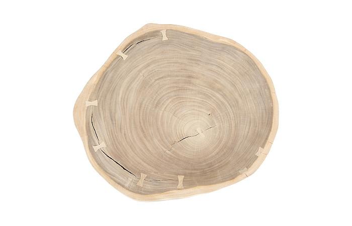 Floating Coffee Table with Acrylic Legs, Bleached , Size Varies