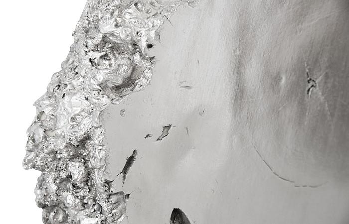 Burled Root Wall Art, Small, Silver Leaf