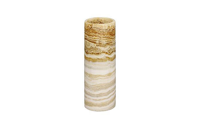 Onyx Lamp, Cylindrical, Gray