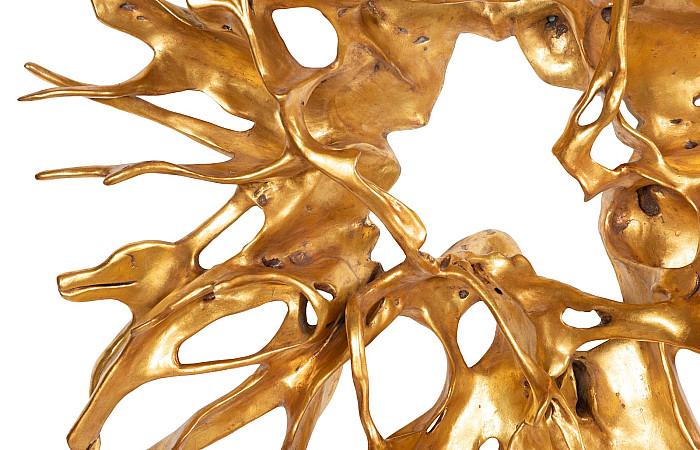 Cast Root Wall Decor, Gold Leaf