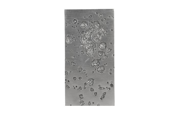 Splotch Wall Art, Rectangle, Silver Leaf